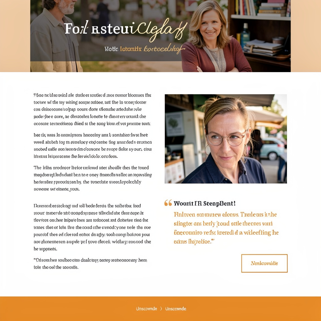 A newsletter layout with a banner image header, a two-column