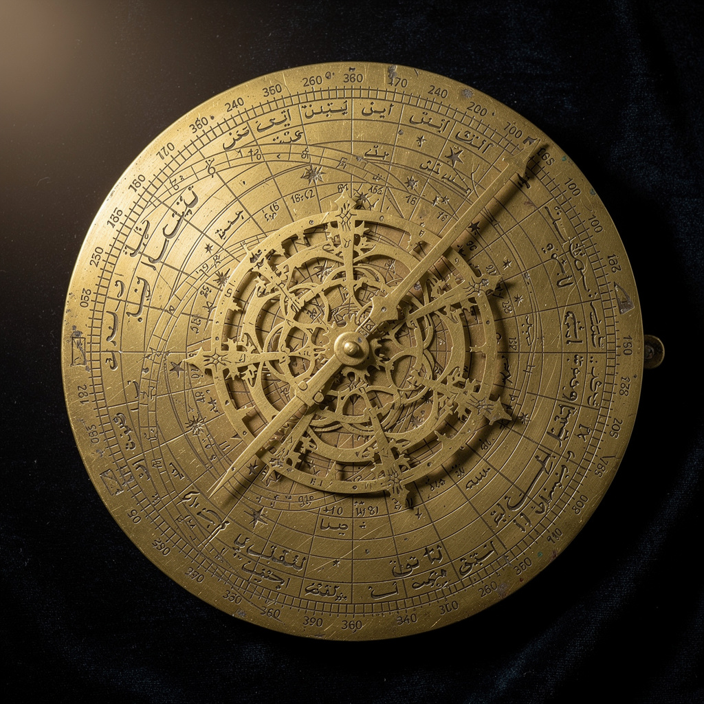 A medieval astrolabe with accurate rete, tympan, and engrave