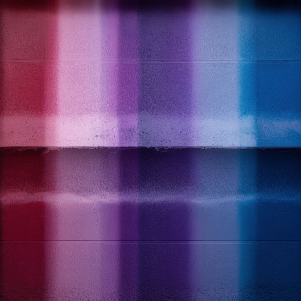 A smooth gradient on a wall going from #FF0000 (red) on the 