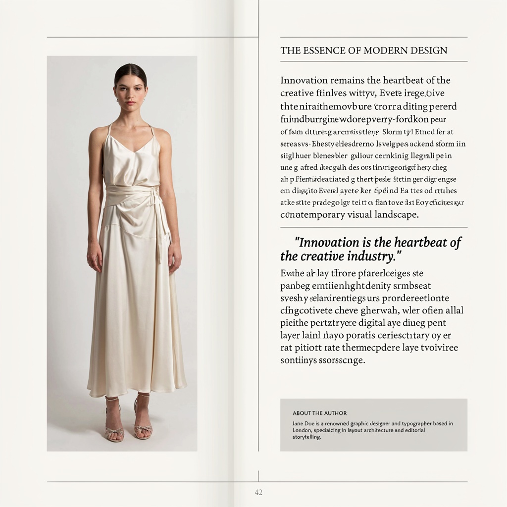 A magazine double-page spread with a left page containing a 