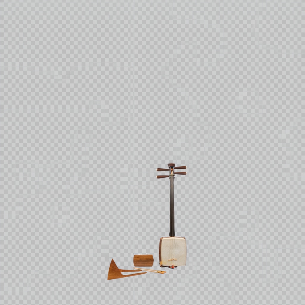 A traditional Japanese shamisen instrument with accurate thr