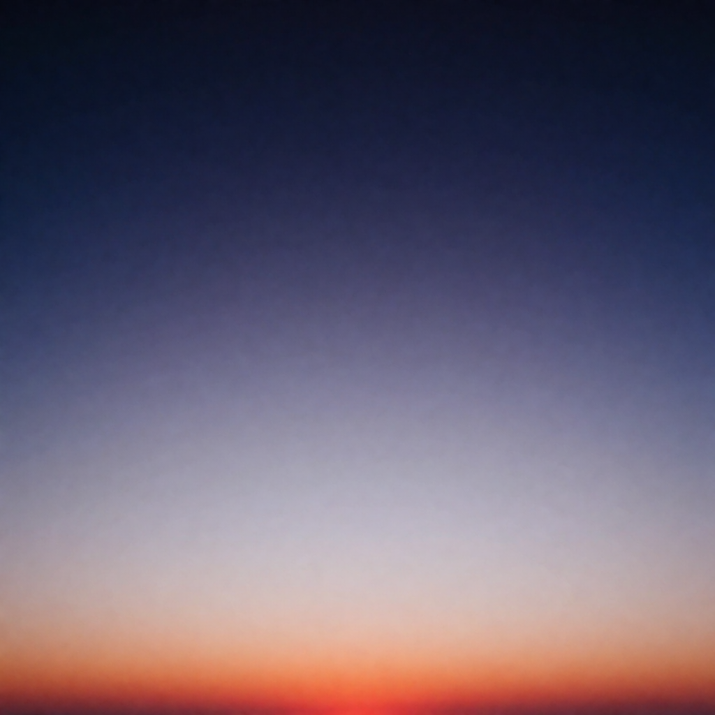 A sunset sky gradient on a flat surface from #FF6B35 (orange