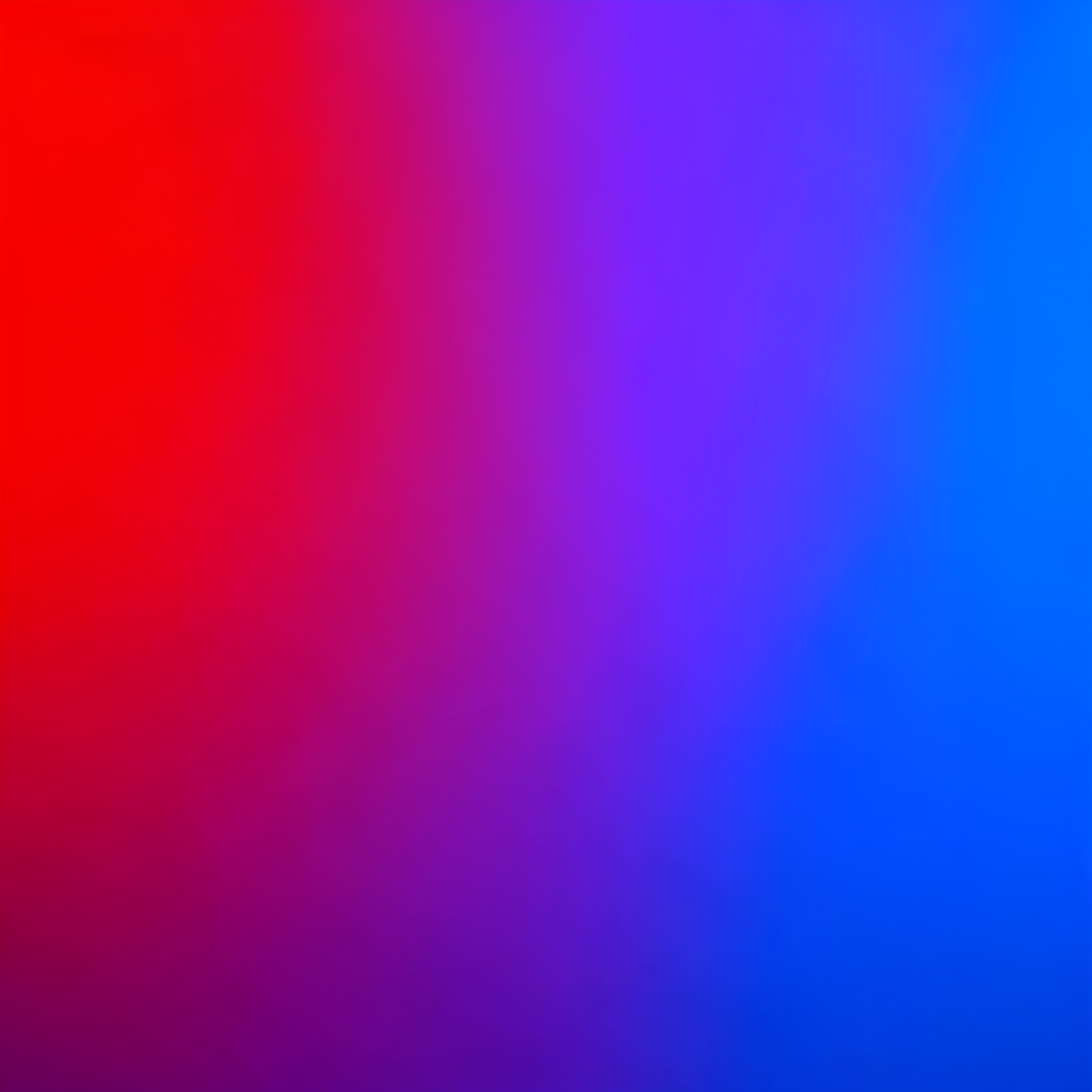 A smooth gradient on a wall going from #FF0000 (red) on the 