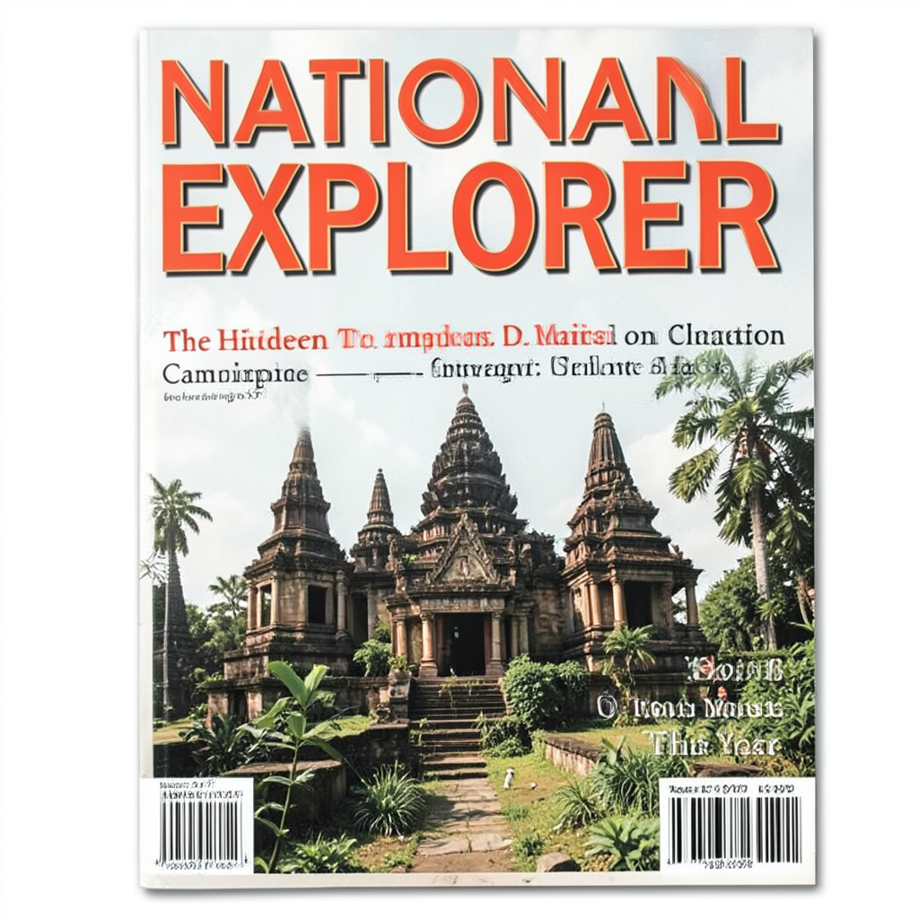A magazine cover titled 'NATIONAL EXPLORER' with cover lines