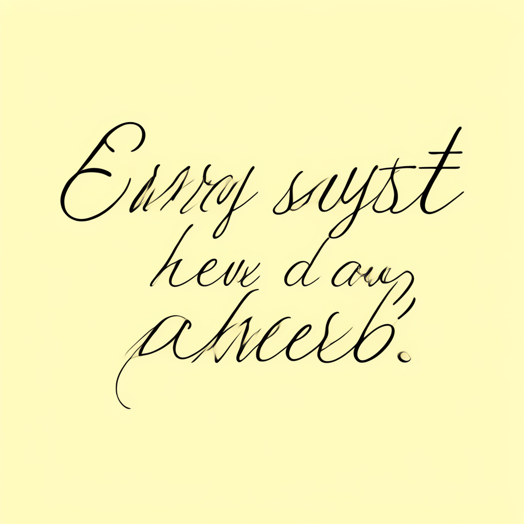 'Every sunset brings a new dawn ahead' written neatly on a p