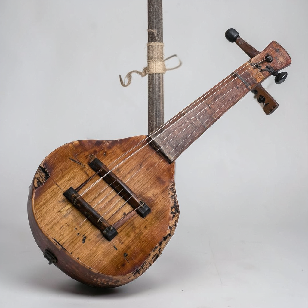 A traditional Japanese shamisen instrument with accurate thr