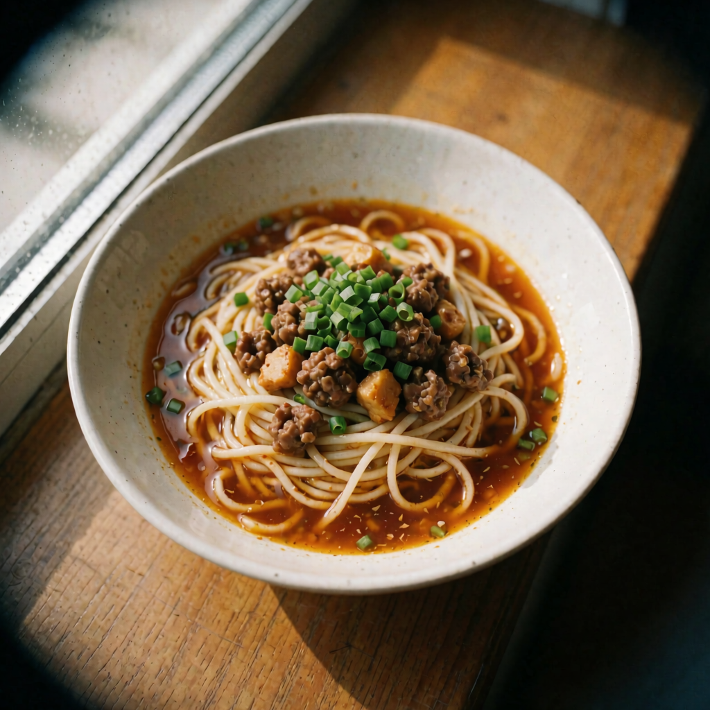 A food photograph shot from above at 35mm f/2.8 with natural