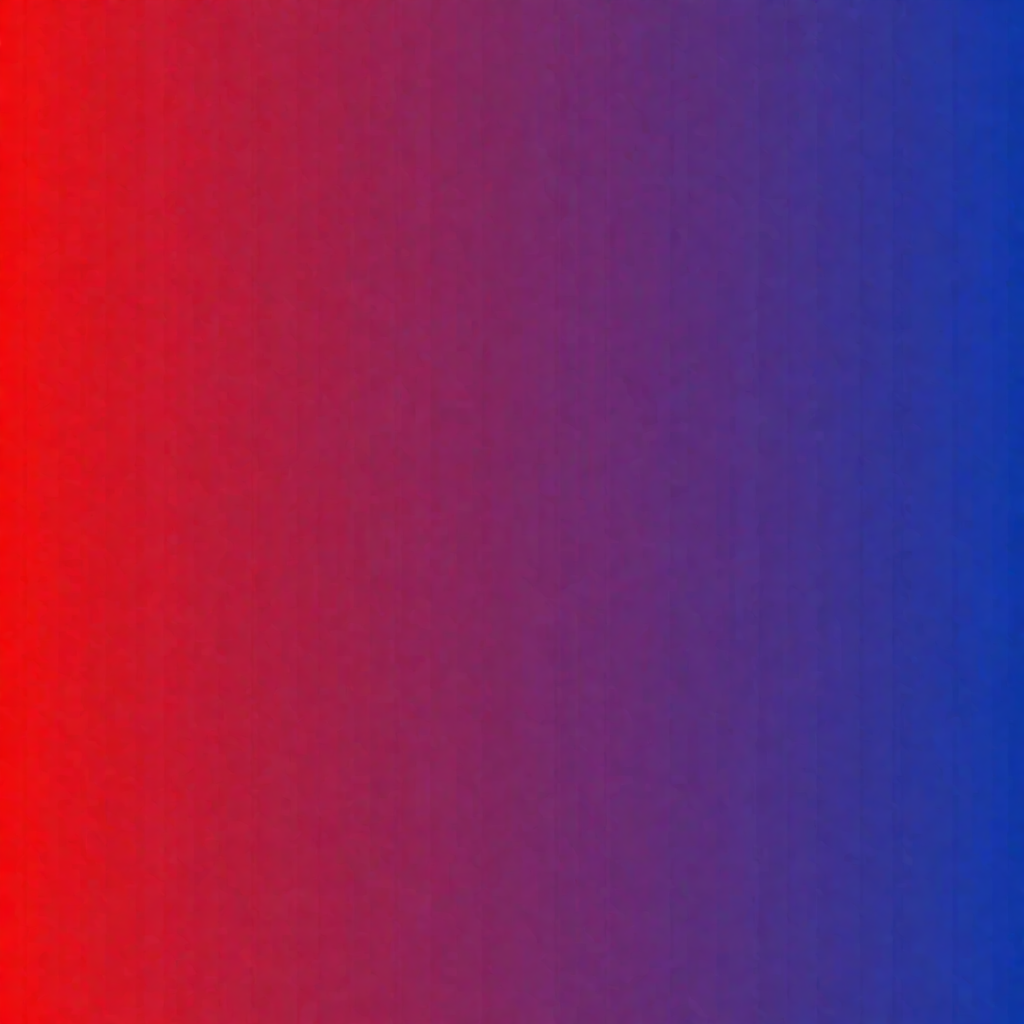 A smooth gradient on a wall going from #FF0000 (red) on the 