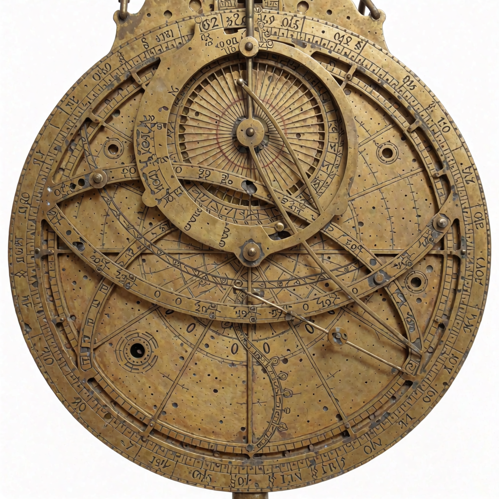 A medieval astrolabe with accurate rete, tympan, and engrave