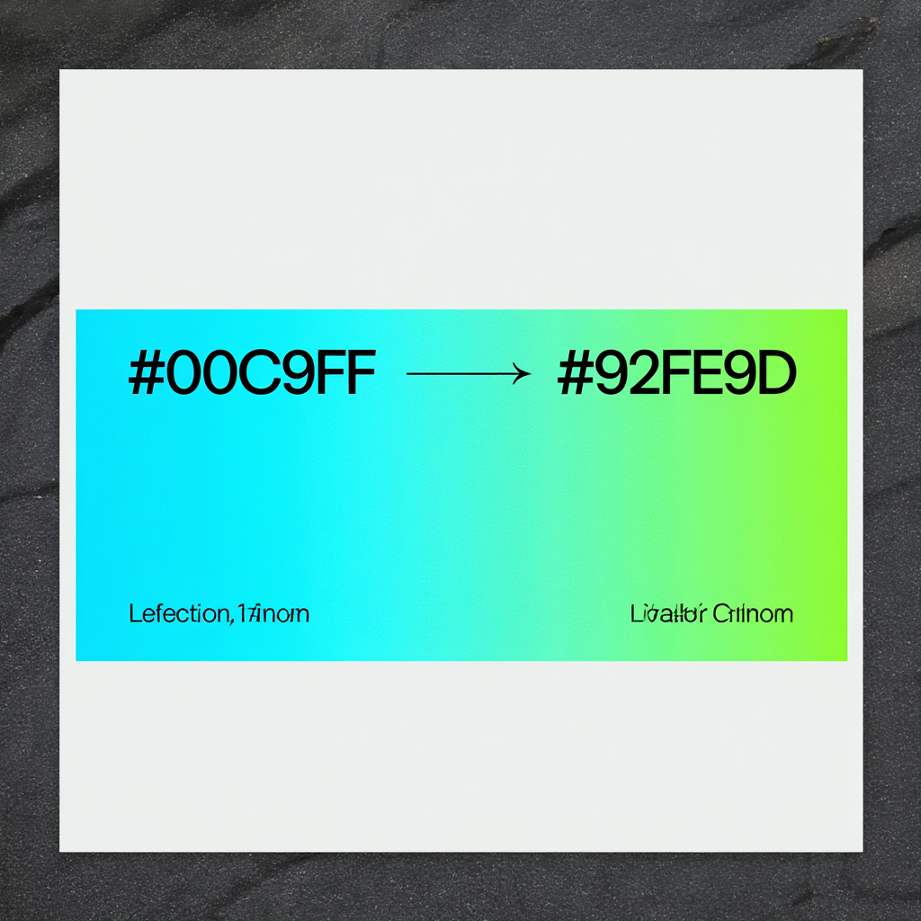 A horizontal banner with a gradient from #00C9FF (cyan) on t