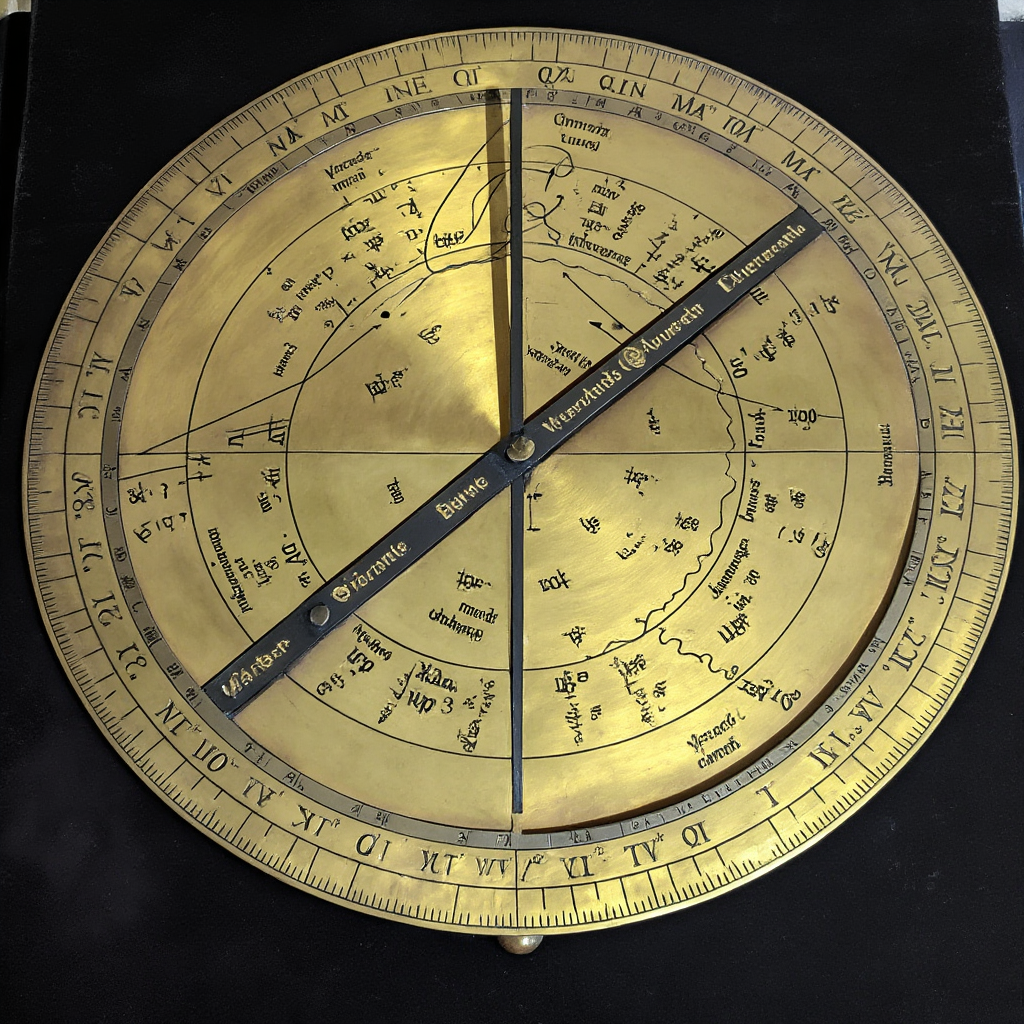 A medieval astrolabe with accurate rete, tympan, and engrave