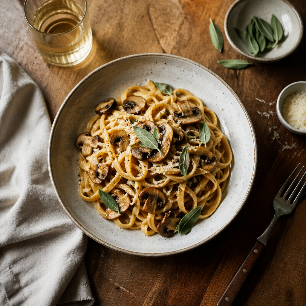 A food photograph shot from above at 35mm f/2.8 with natural