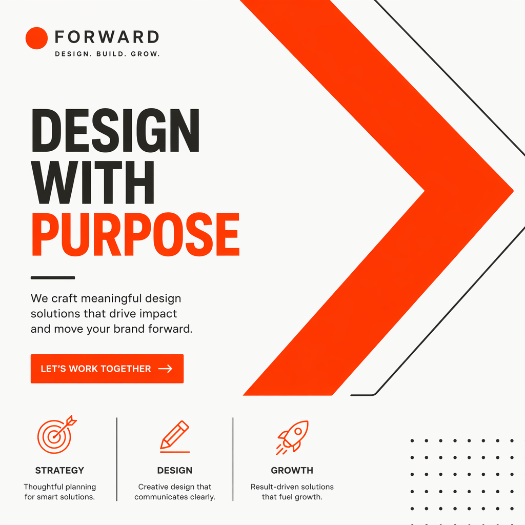 A graphic design composition with background #FAFAFA (near-w