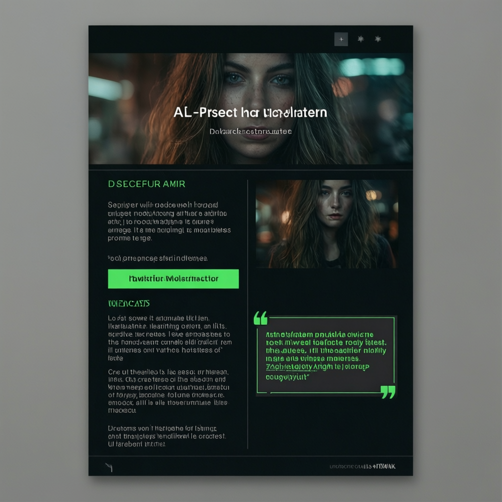 A newsletter layout with a banner image header, a two-column