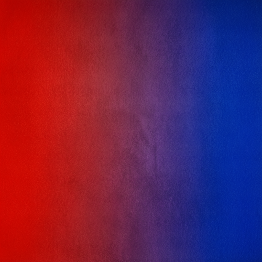 A smooth gradient on a wall going from #FF0000 (red) on the 