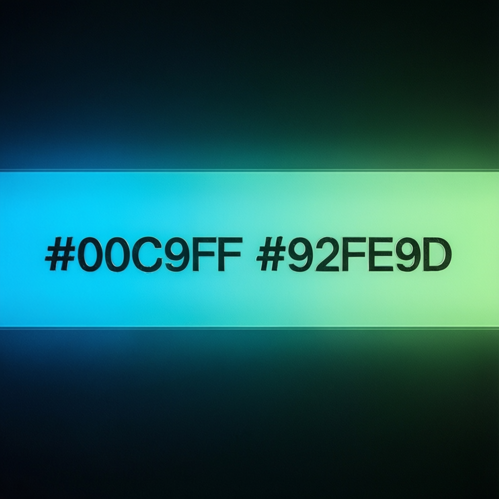A horizontal banner with a gradient from #00C9FF (cyan) on t