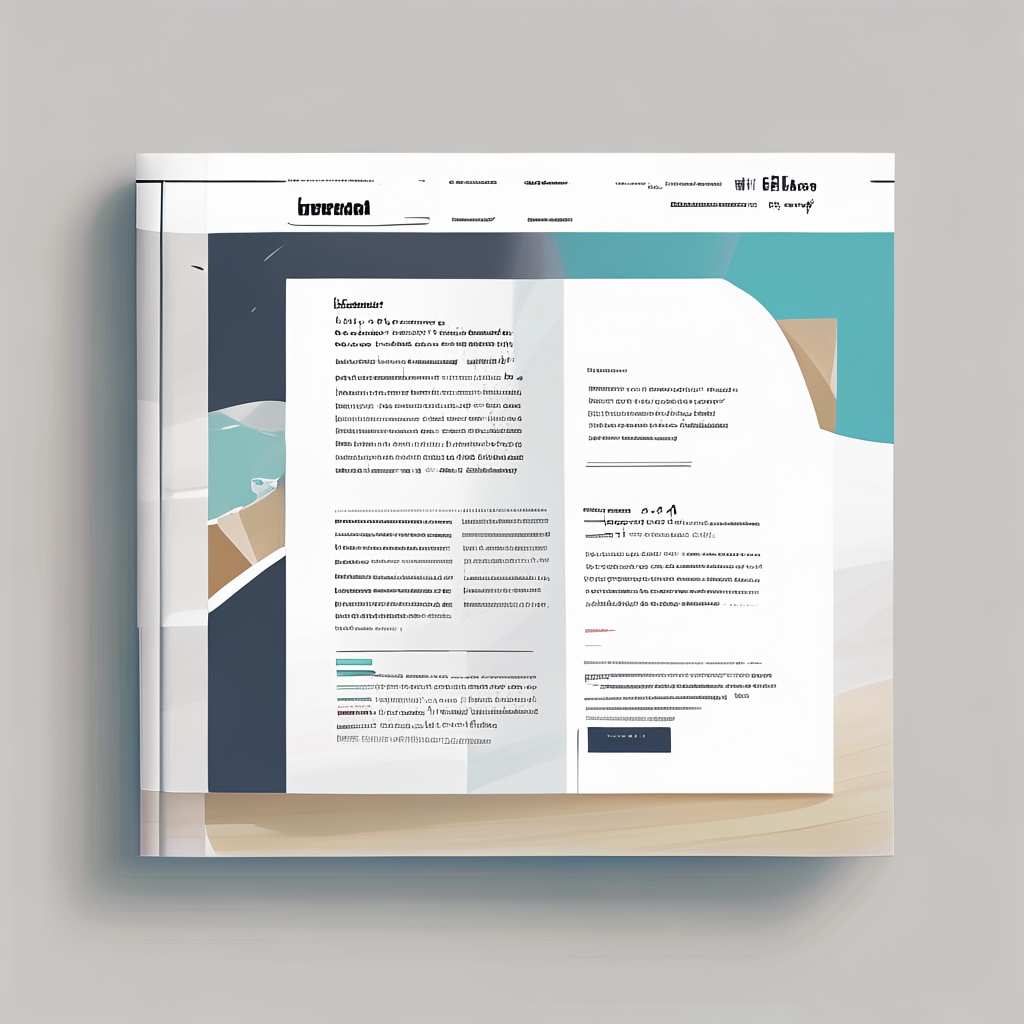 A newsletter layout with a banner image header, a two-column