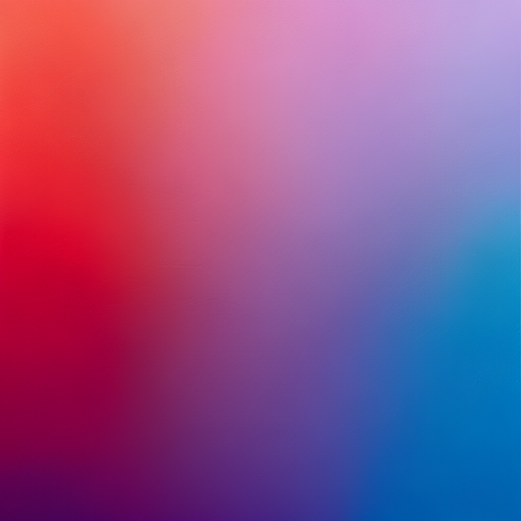 A smooth gradient on a wall going from #FF0000 (red) on the 