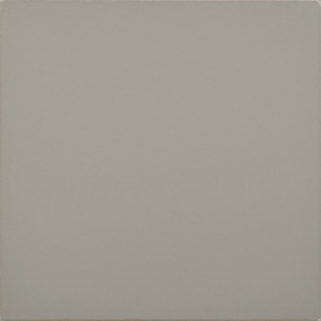 A still life painted in anxious minimalism — sparse composit
